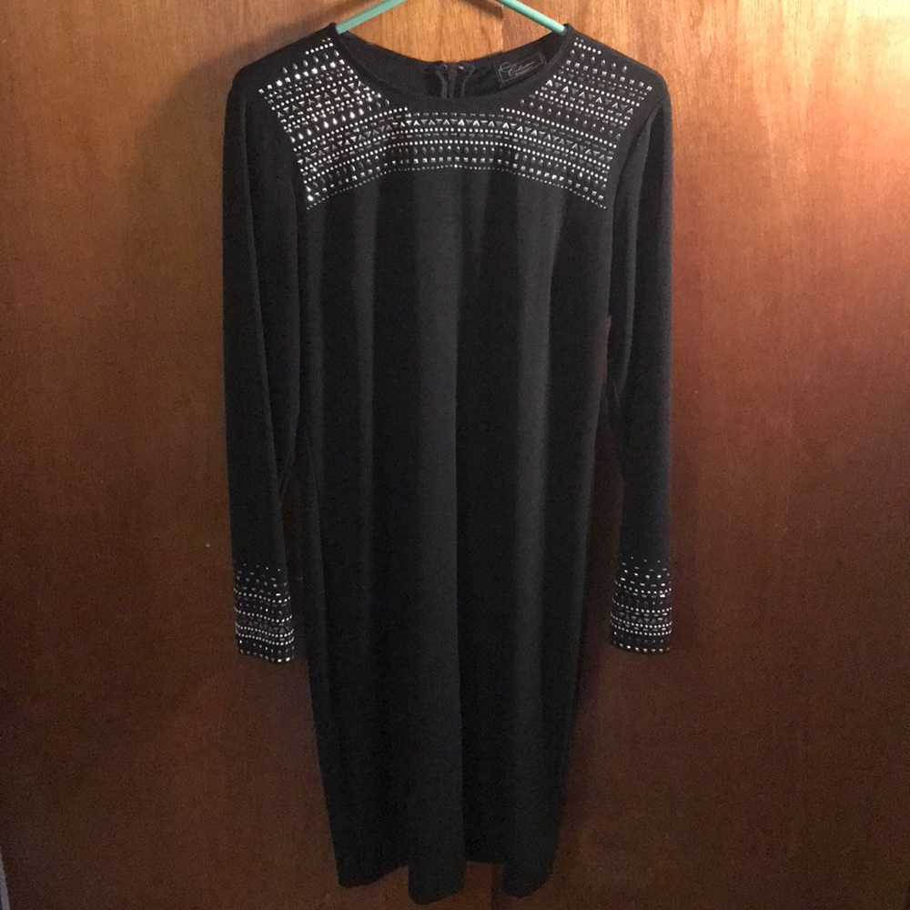 Long Sleeved Black Dress